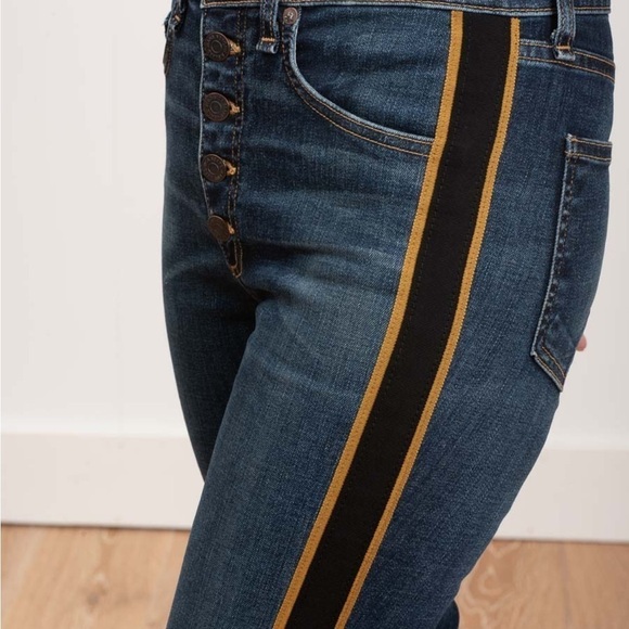 Veronica Beard Debbie Skinny Tux Stripe Jean Size 30 - Picture 4 of 17